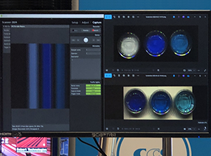 Station 2 Analyze wavelengths to visualize subtle differences in color, materials, and contaminants