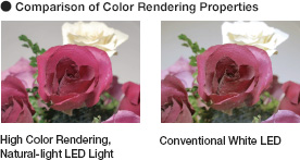 Comparison of Color Rendering Properties