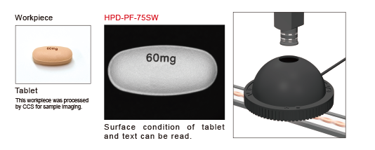 Imaging the appearance of tablets