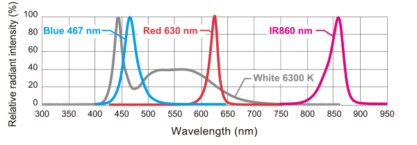 LB Series Standard Type Spectral distribution