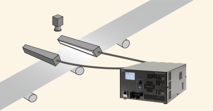 Use on two sides Can be dimmed individually to adjust variations in brightness.