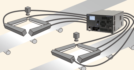 Use on four sides Surround from four directions for individual line light control.