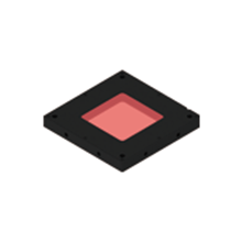Flat dome light LFXV-50RD