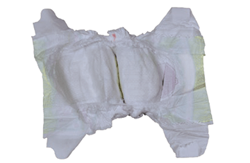 Imaging stains and foreign materials in disposable diapers