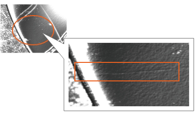 Imaging Example: Wafer Scratches Visualize minute scratches