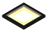 LFXV-DV Series segmented flat dome lights