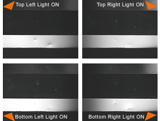 Imaged by illumination from 4 directions