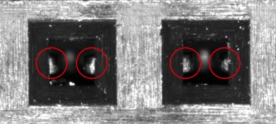 Lighting pattern:high angle only
